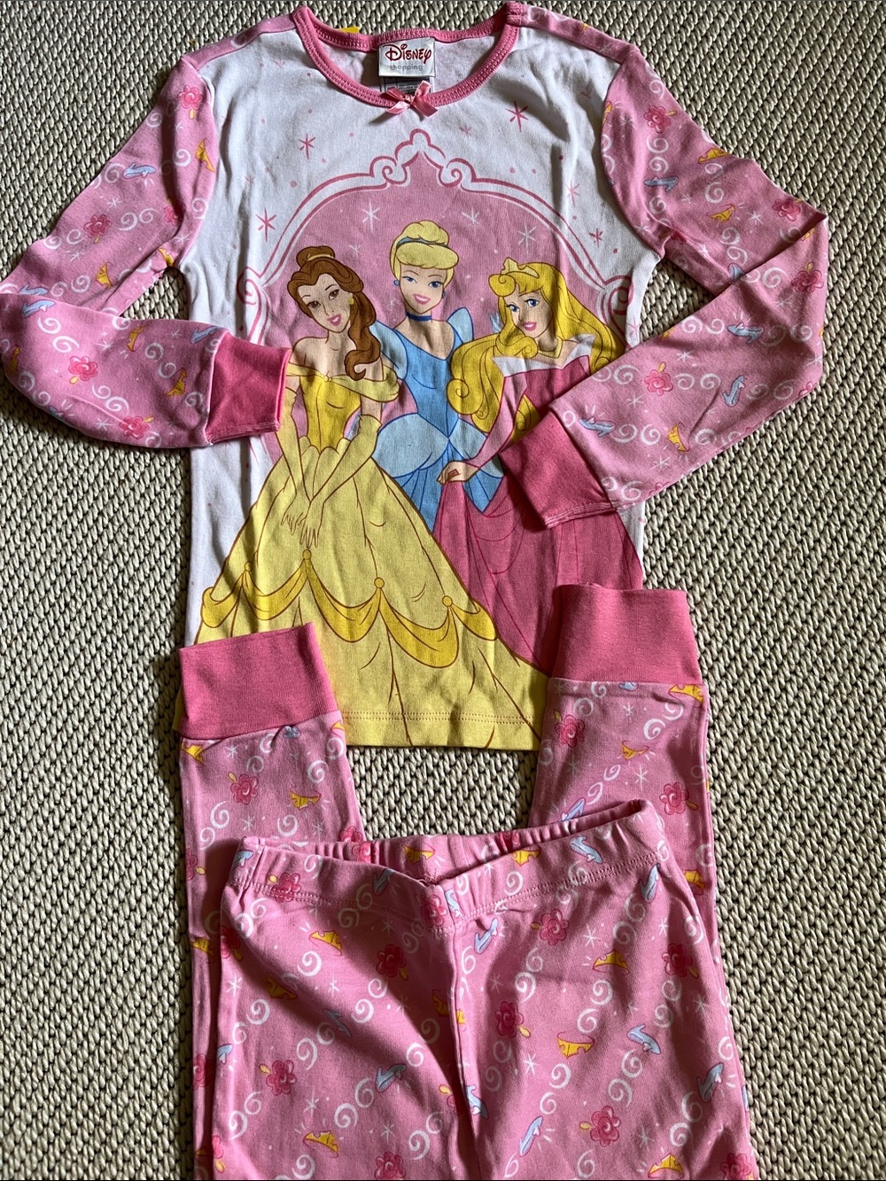 Pajamas Disney Princesses girls new size 6 cotton Disney